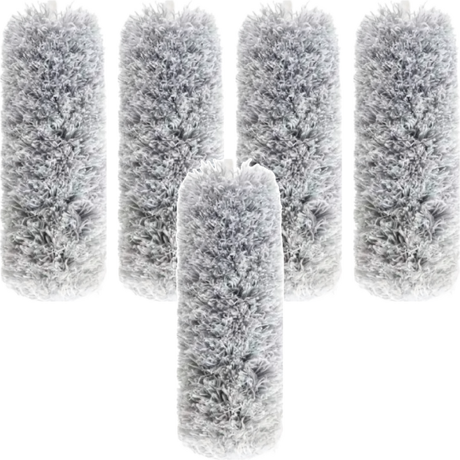 C137 伸縮除塵撢 加長款替換除毛撢, 5個, 白灰