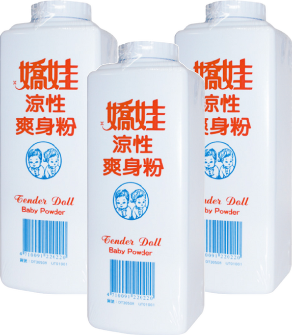 嬌娃 涼性爽身粉 保持身體乾爽, 300g, 3瓶