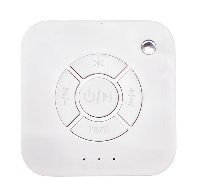 MeMO 攜帶型白噪音安撫除噪助眠儀 Q1 音樂燈光睡眠機 800mAh電池 1W功率 100g重 白色, 1個