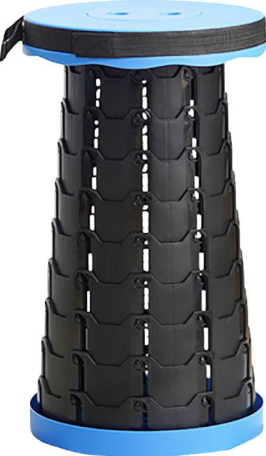 咪咪購物 螺旋伸縮椅凳 單扣 45 x 25cm, 藍色, 1個