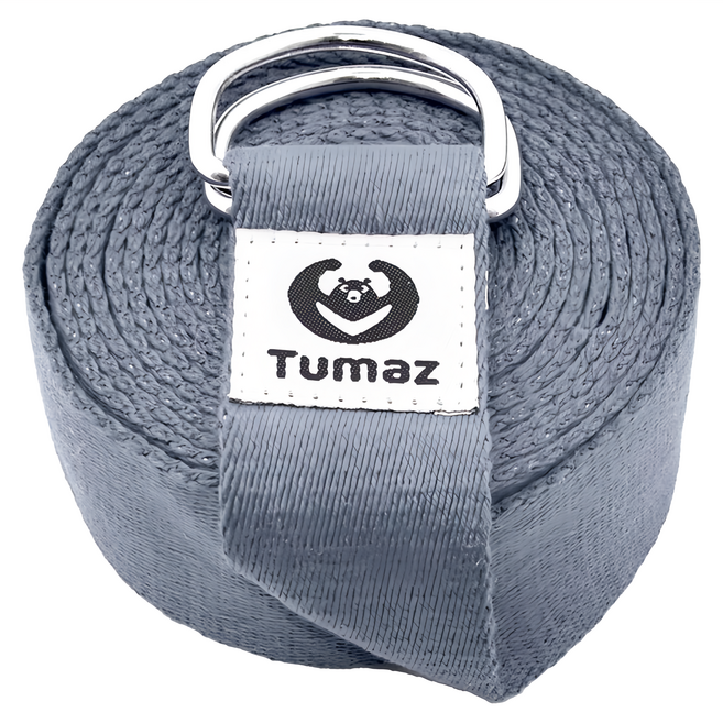 Tumaz 月熊 瑜珈伸展帶, 優雅素灰, 1條