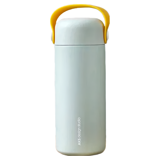 莫蘭迪提手保溫瓶 S, 蘭迪綠, 350ml, 1個