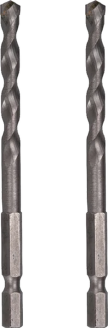 PANRICO 百利世 六角軸超硬水泥鑽頭 5.0 x 85mm 6.35mm 六角柄適用 台灣製造, 2個