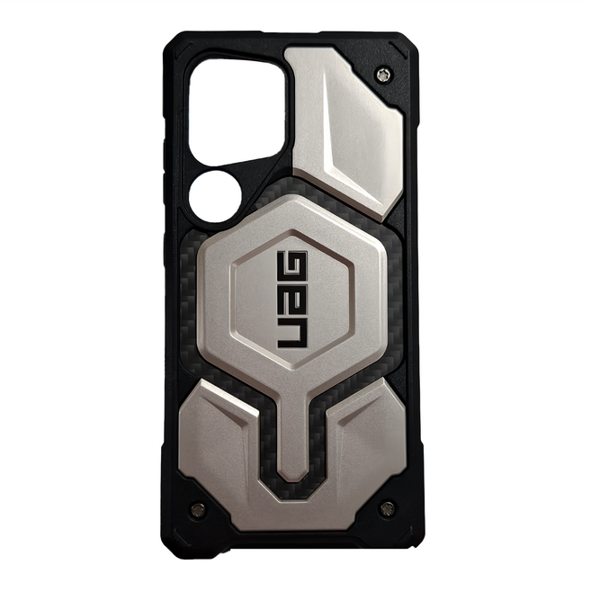 UAG 耐衝擊保護殼 手機殼 Galaxy S25 Ultra MagSafe 相容 附掛繩 鈦金色