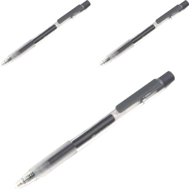 KaCO 速乾彩虹中性筆 0.5mm, 灰色, 3支