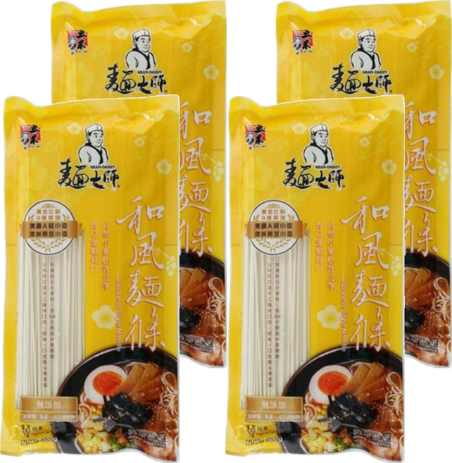 五木 和風麵條 日本風味 不含防腐劑不漂白 安心食用, 300g, 4包