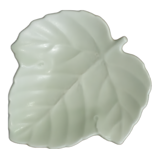 ODA POTTERY 小田陶器 桐葉小皿 - 日本製 陶瓷, 淡雅白, 1個