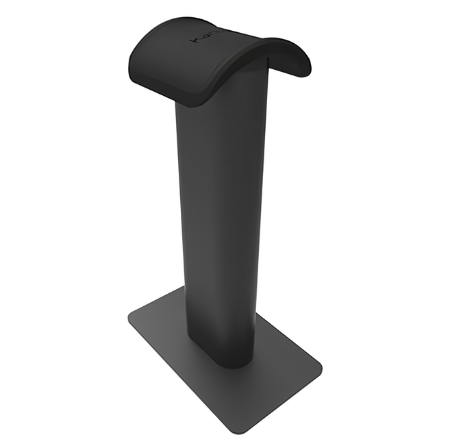 kanto H2 耳罩式耳機架 穩固金屬結構支撐 防刮防滑 矽膠軟墊保護耳機, 黑色, 1個