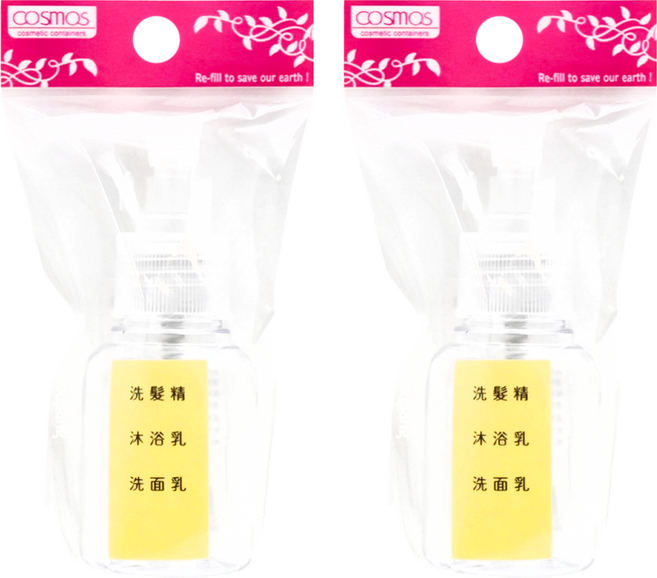 台灣 COSMOS 壓瓶 927C 50ml, 透明色, 2個