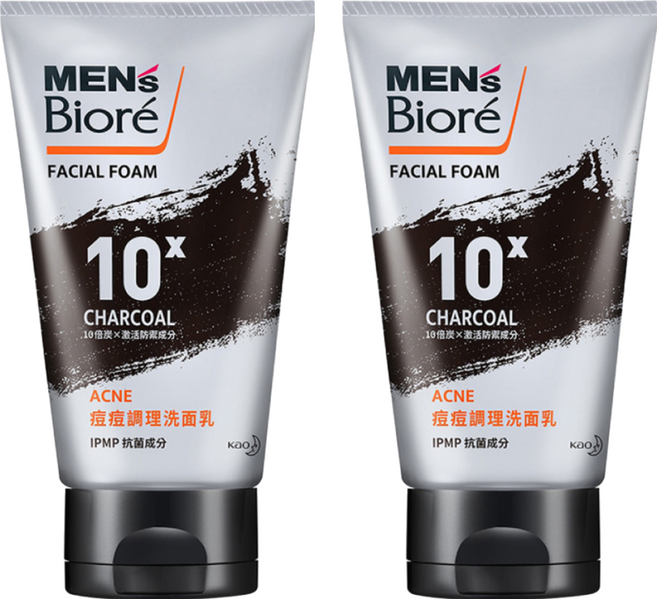 MEN's Biore 台灣公司貨 痘痘調理洗面乳, 100g, 2條