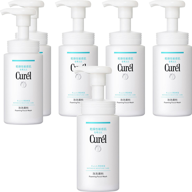 Curel 珂潤 潤浸保濕 洗顏慕絲, 150ml, 6瓶