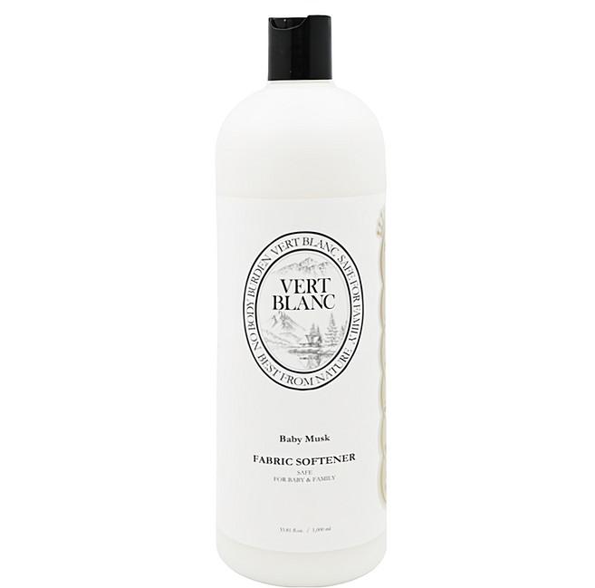 VERT BLANC 嬰兒衣物柔軟精 麝香味, 1L, 1瓶