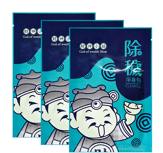 財神小舖 加強特製 天然藥草淨身包 3個, 多色, 1組