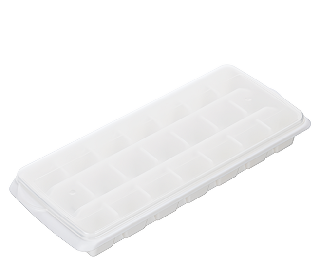 KEYWAY 聯府 21格加蓋製冰盒, 白色, 1個