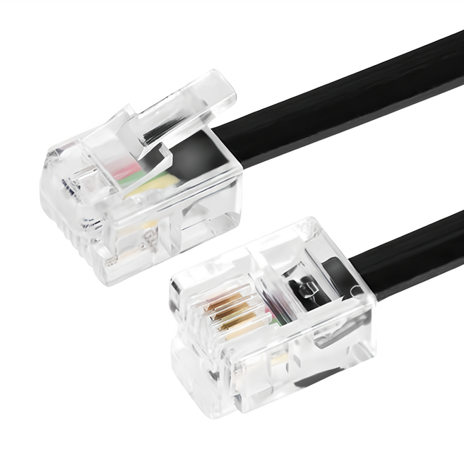 Neon 台灣霓虹 無氧銅線 4芯電話扁平線 50米 28AWG RJ11, UL20251