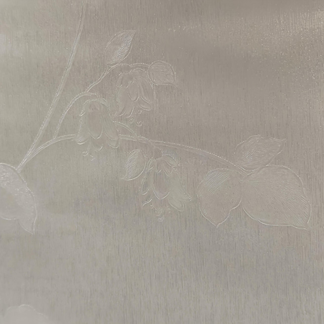 特長防窺抗UV無膠玻璃靜電貼 60 x 300cm, 花舞弄影 透明色, 1個
