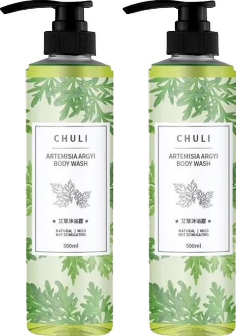 Chuli 初梨 平安艾草沐浴露, 500ml, 2瓶