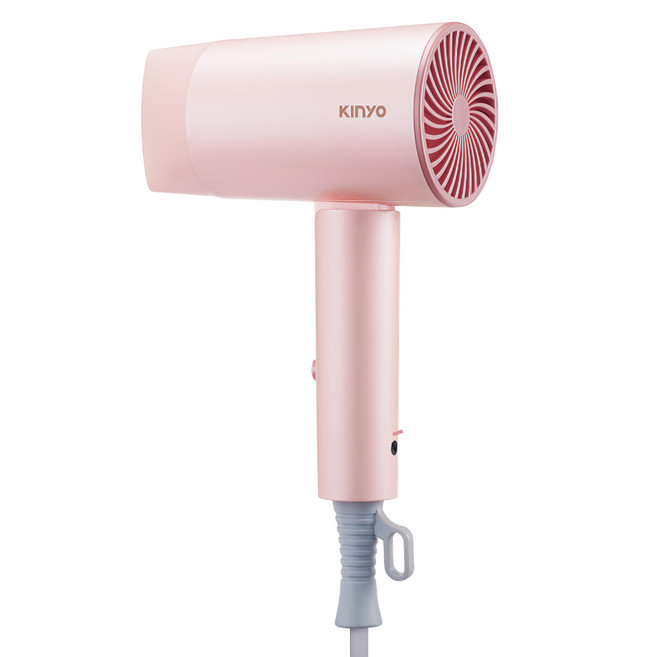 Kinyo 摺疊瞬柔吹風機 800W 粉色 KH-195 國際雙電壓 負離子護髮