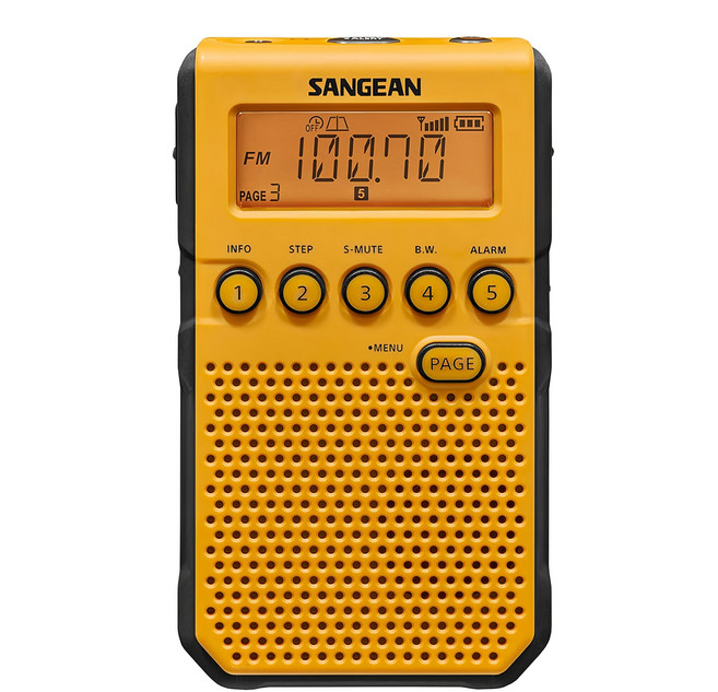 SANGEAN 山進電子 調頻立體/調幅 數位式收音機, DT-800, 黃色, 1個