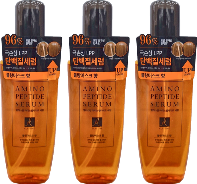 ELASTINE 伊絲婷 胺基酸修護系列 精華髮油 白玫瑰白麝香, 150ml, 3瓶