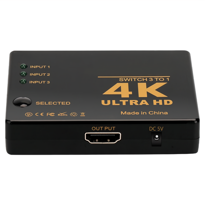 Line Q 4K2K 高畫質HDMI 5進1出遙控螢幕切換器, 1個, UH-7595C
