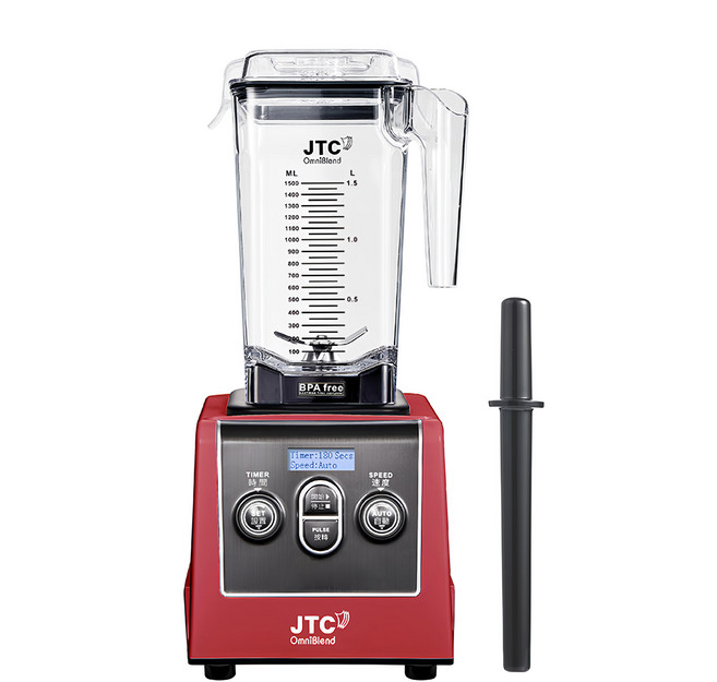 JTC 杰帝士 三匹馬力全食物智能調理機 紅色 1.5L 4.8g, 旗艦900D