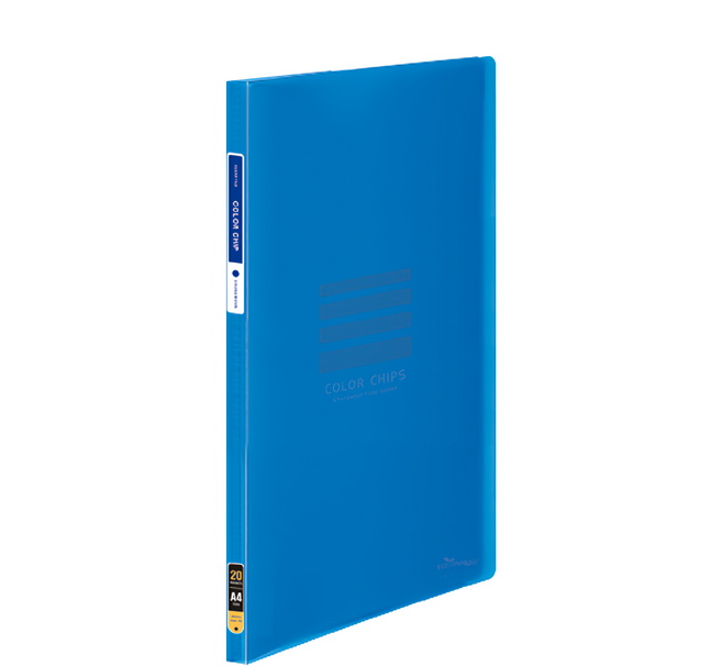 ECO Chungwoon 彩色半透明資料夾 A4 20頁, 天空藍, 3本