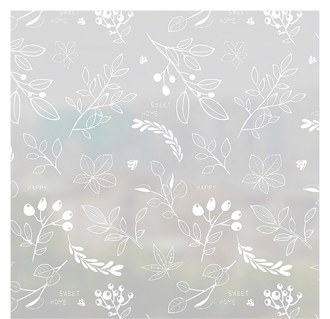 半島良品 抗UV防曬靜電貼窗貼, 甜蜜花園