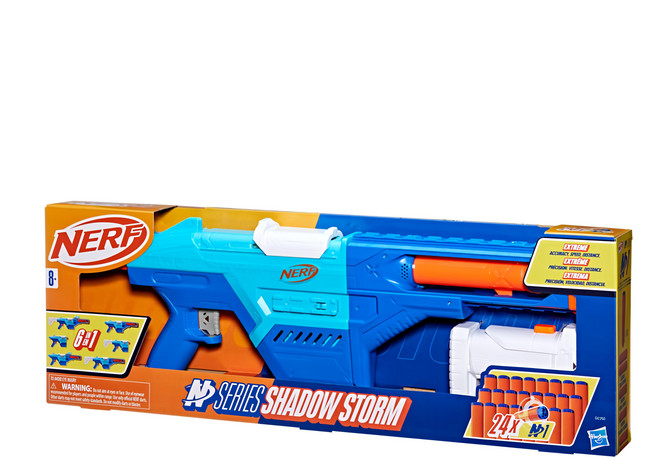 Hasbro 孩之寶 NERF 樂活打擊 N系列 玩具槍, Shadow Storm 藍色, 1支