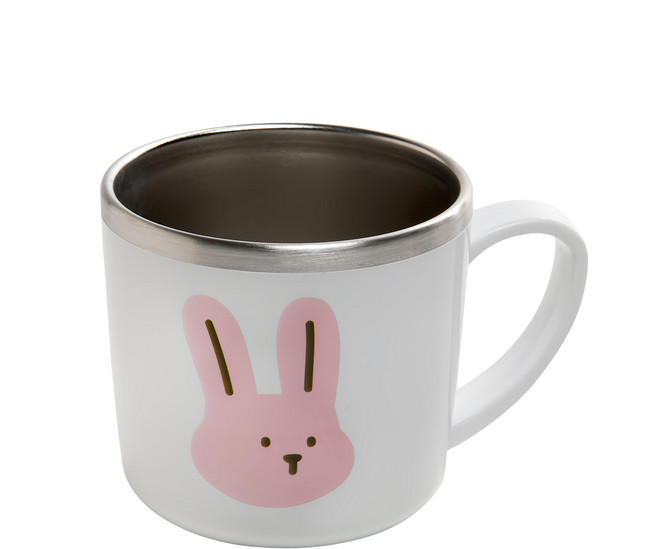 Daily Like My Buddy 不銹鋼馬克杯 260ml 簇 1個, 簇 白色 + 粉色