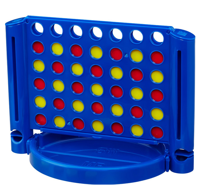 Hasbro 孩之寶 4連環遊戲組 隨身包, 藍色 + 紅色 + 黃色, 1盒