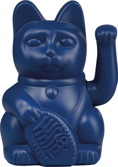 DONKEY PRODUCTS MANEKI NEKO 幸運紛招財貓 440g, 深藍色