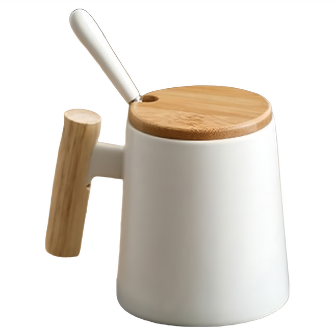 北歐風 陶瓷馬克杯禮盒組, 白色, 1盒