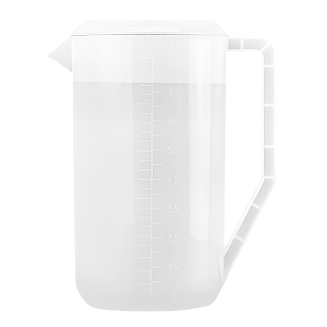 諾伯特 涼水壺 大容量 食品級 PP材質 耐熱耐摔, 塑膠 白色, 5L, 1個