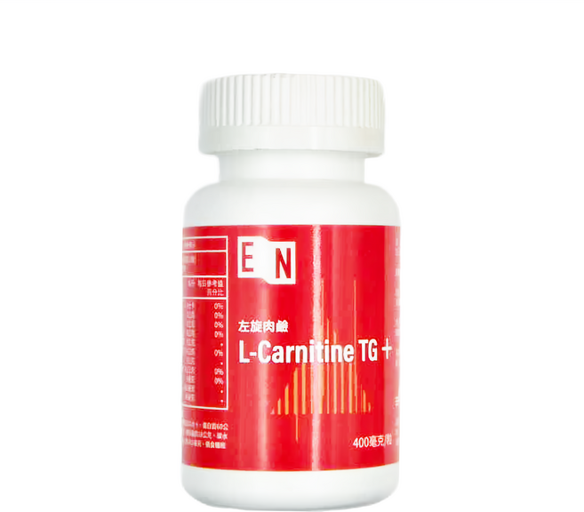 ENERGY&ENDURANCE BIOTECH 運能延力生技 左旋肉鹼 L-Carnitine TG+ 複方膠囊 全素 400毫克, 100顆, 40g, 1罐