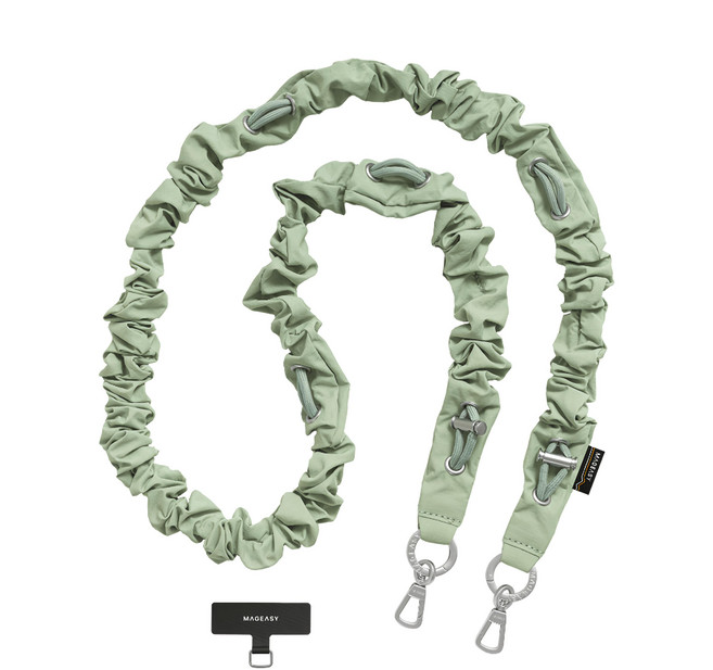 MAGEASY Scrunchie Strap 掛繩 + 掛繩片組, 鼠尾草綠, 1組