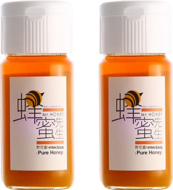 Mr.HONEY 蜂蜜先生 野花蜂蜜 台灣原產 濃郁花草香 無添加糖, 700g, 2瓶