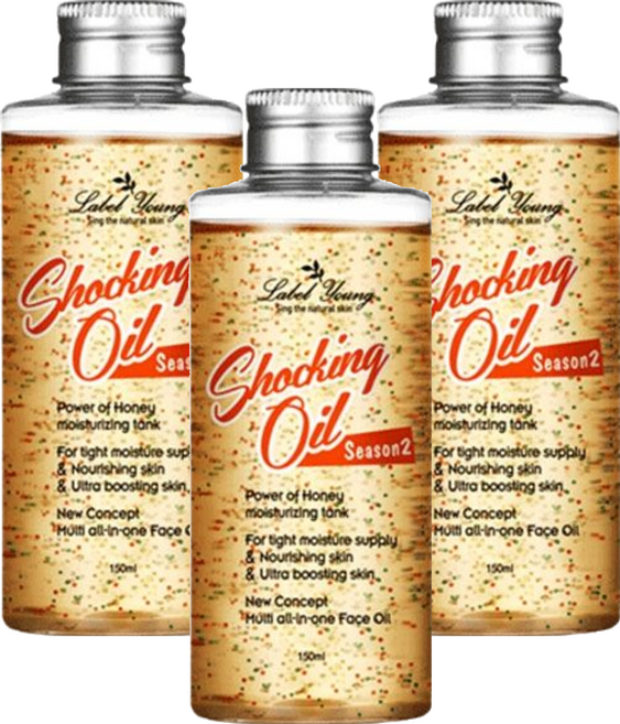 Label Young 保濕精油 第二代 蜂蜜的力量 滋養肌膚, 150ml, 3瓶
