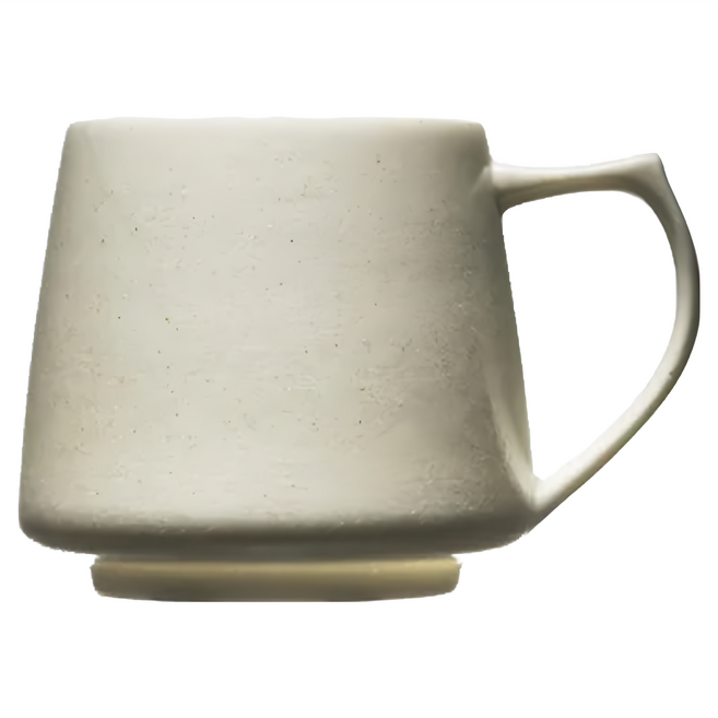 cores KIKI美濃燒馬克杯 日本產 陶瓷 W12.0xD9.0xH8.5cm, 白色, 1個