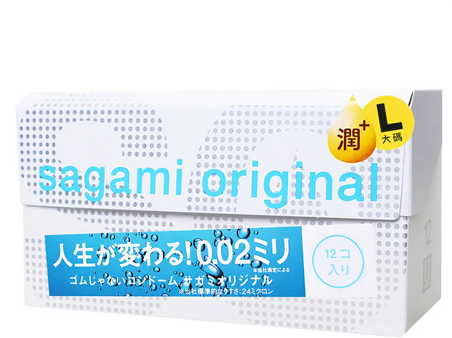 SAGAMI 相模 元祖極潤衛生套 L, 1盒, 12片
