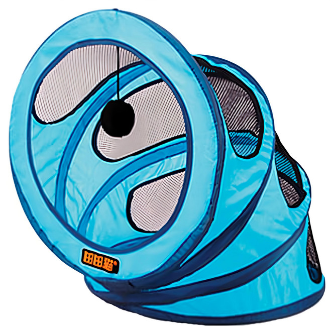 TTCAT 田田貓 螺旋式貓窩, 1個, 天藍色