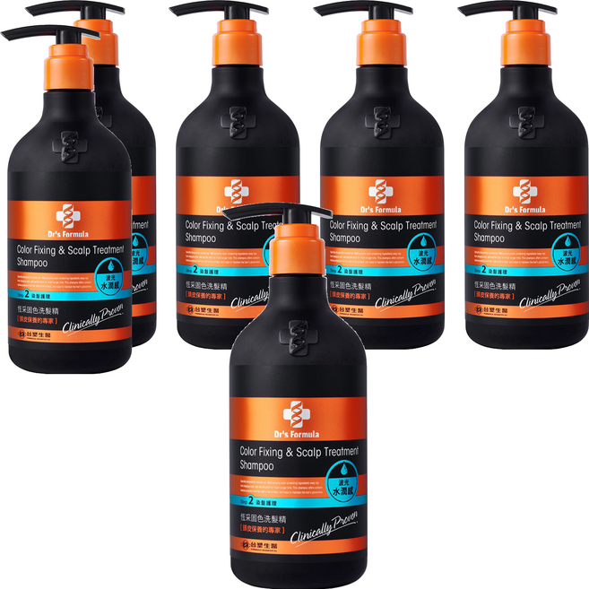 Dr's Formula 恆采固色洗髮精 波光水潤感, 580g, 6瓶