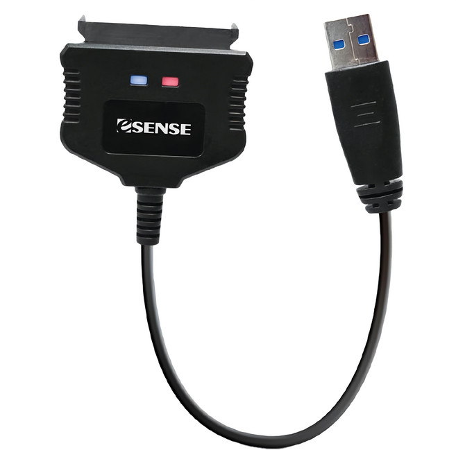 ESENSE 逸盛 K101 USB3.0 2.5吋 SATAIII快捷線 07-ESK101, 16cm, 黑色, 1個