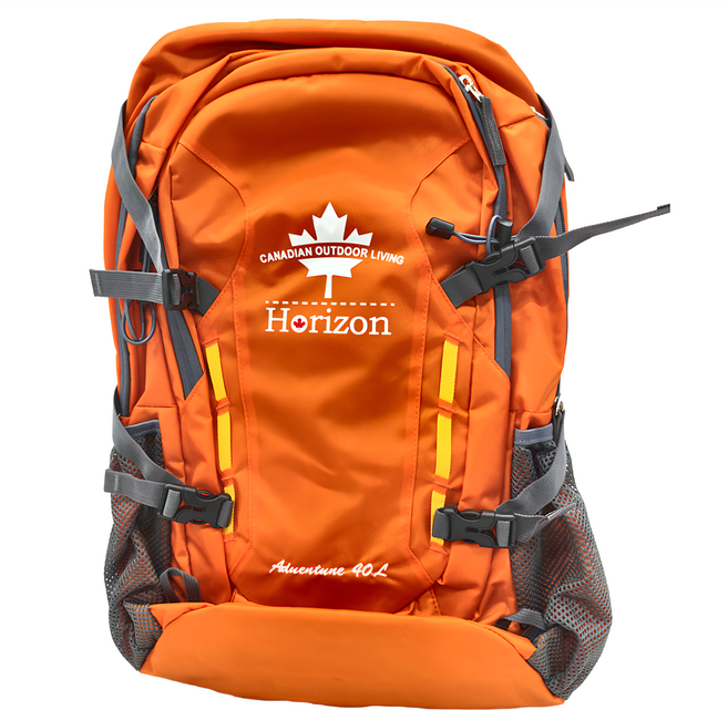 Horizon 天際線 冒險家登山後背包 Adventurer 40L, 炎上橘