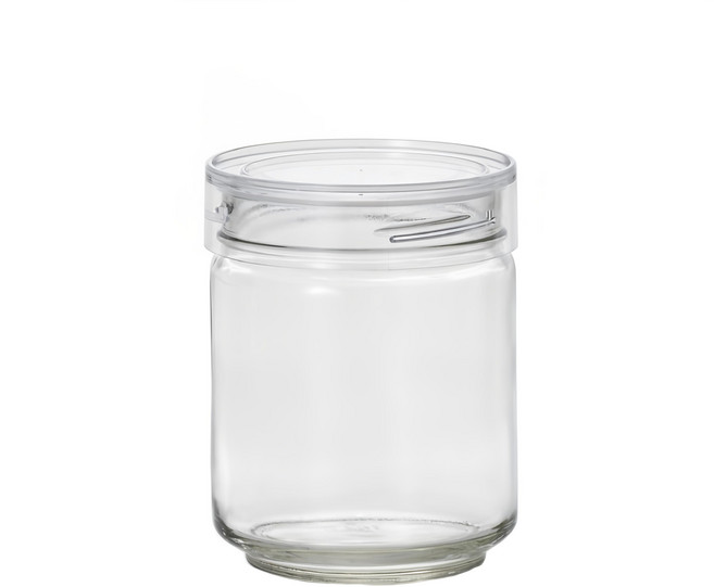 ADERIA 日本進口抗菌密封寬口玻璃罐 透明, 1入, 750ml