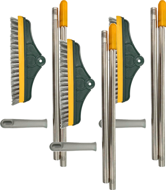 FANCY LIFE 縫隙地板清潔刷, 黃綠色, 3支