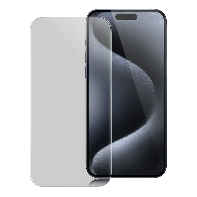 IPOP 智慧型手機 滿版 鋼化玻璃保護貼 iPhone 15 Pro Max 霧面 防窺 9H Hardness Anti-fingerprint