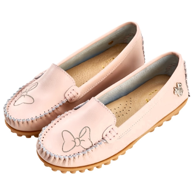 Disney 迪士尼 女款 米妮造型休閒豆豆鞋