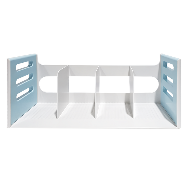 KAPAMAX DECO 四層書架 手柄雙色設計 移動方便 底部凹凸設計 書本固定不擠壓, 天空藍