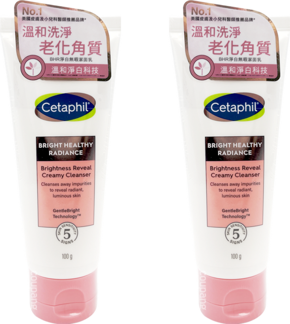 Cetaphil 舒特膚 BHR淨白無瑕洗面乳 溫和淨白技術, 100g, 2條